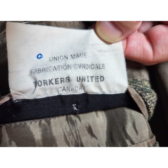 Bespoke Luca diMarco Tweed Olive Green Cashmere Blazer Cloth Ermengildo Zenga 46 - Picture 8 of 14